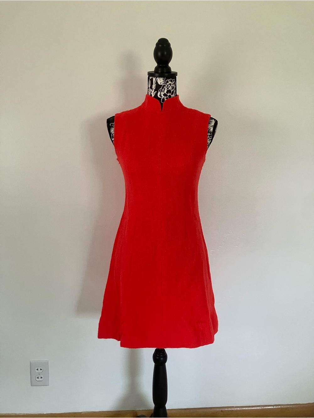 Vintage Orange A-Line Dress